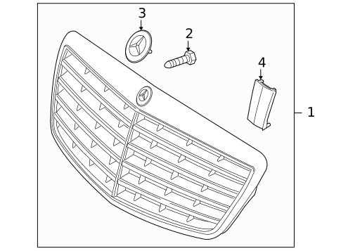 Grille & Components for 2007 Mercedes-Benz S 600 #0