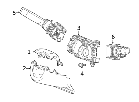 Shroud, Switches & Levers for 2025 Acura RDX #0