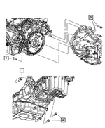 6501742 - 42RLE; 4-Speed; Automatic Transmission: Hex Head Bolt And Washer for Mopar Image