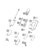 68602872AA - Electrical: Remote Start And Keyless Entry Antenna for Mopar Image