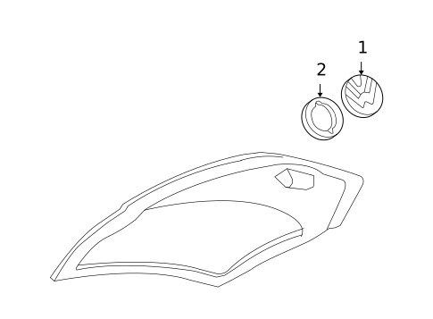 Exterior Trim - Lift Gate for 2009 Volkswagen Beetle #0