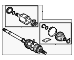 4233052010 - Driveline &amp; Axles: Axle Assembly for Toyota: GR Corolla Image