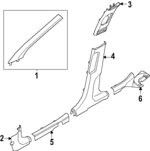 85870GG000RBQ - : Front Sill Plate for Kia: K4 Image