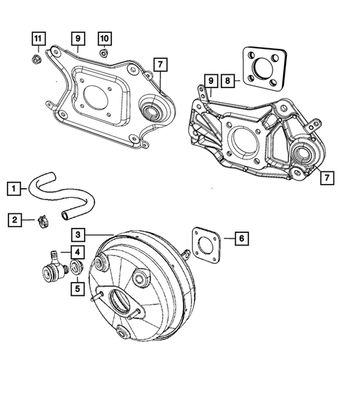 Power Brake Booster for 2011 Jeep Liberty #0