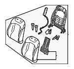 88400DW161G35 - Body: Seat Back Assembly for Kia Image