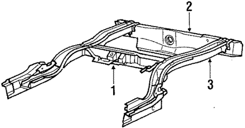 Rear Floor & Rails for 1988 Chrysler LeBaron #1