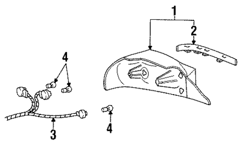 Tail Lamps for 1997 Ford Crown Victoria #0