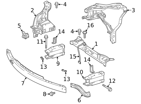 RADIATOR SUPPORT for 2025 Mercedes-Benz GLC63 AMG S E Performance #2