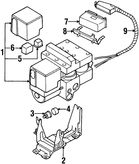 ABS Components for 1996 Audi Cabriolet #0