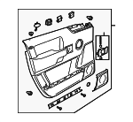VBA000050 - : Door Trim Panel for Land-Rover Image