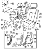 1FW971J3AA - Interior Trim: Front Headrest for Mopar Image