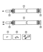 52105738AA - : Drive Shaft for Mopar Image