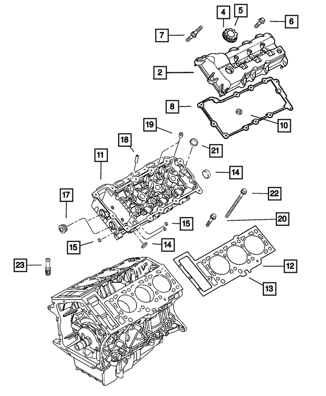 68029300AA - Engine 2.7L Six Cylinder: O Ring for Chrysler: 300, Pacifica, Sebring | Dodge: Avenger, Charger, Journey, Magnum, Stratus Image