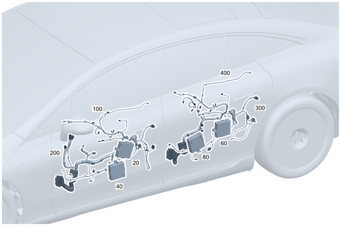 Door Wiring Harness and Door Control Unit for 2023 Mercedes-Benz EQS AMG #0