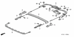 70382SNAA01 - Interior/Bumper: STOPPER, REVERSE SLIDE for Honda Image