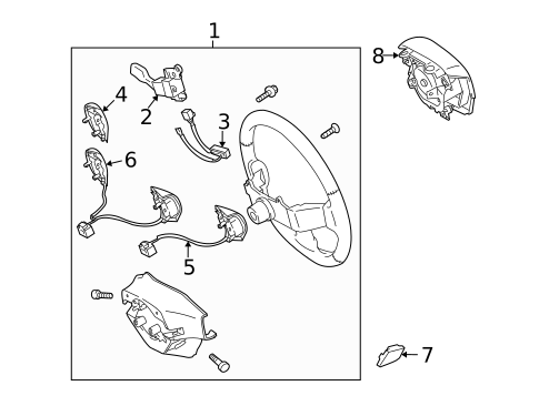 Steering Wheel & Trim for 2009 Toyota Matrix #1