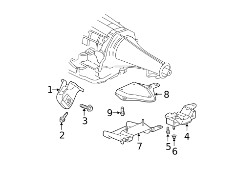 Engine & Trans Mounting for 2004 Dodge Ram 1500 #1