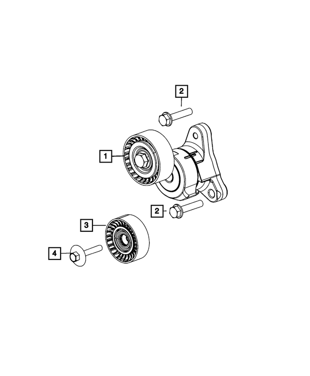 6510142AA - Cooling: Hex Flange Head Bolt for Mopar Image