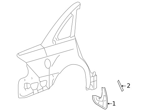 Exterior Trim - Quarter Panel for 2005 Mercury Montego #0