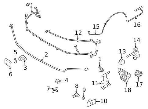 Parking Aid for 2018 Porsche Panamera #9