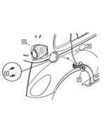 4724669AA - Body Sheet Metal Except Doors: Fuel Fill Door for Mopar Image