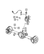52010449AC - Electrical: Brake Sensor Wire Bracket, Right Or Left for Mopar Image