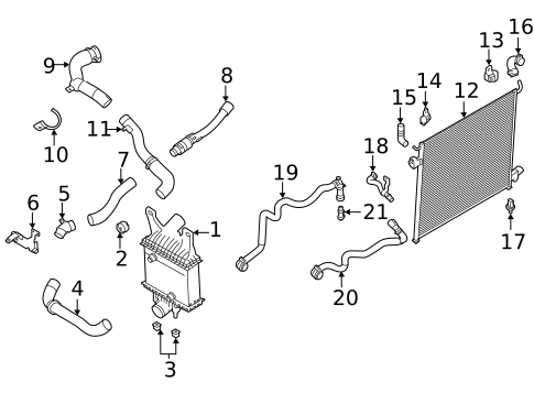 Intercooler for 2021 Land Rover Range Rover #0