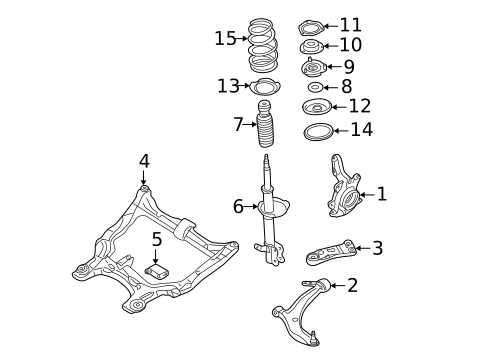 Suspension Components for 2006 Nissan Murano #0