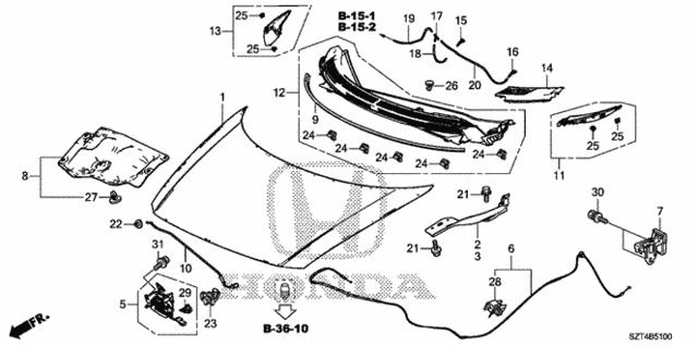 Engine Hood for 2012 Honda CR-Z #0