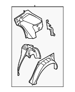 51510FE000 - Body: Inner Panel Assembly for Subaru Image