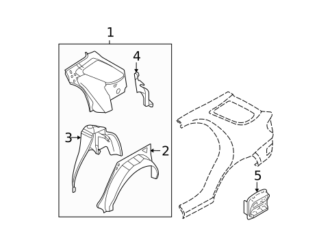 Inner Structure for 2003 Subaru Impreza #0