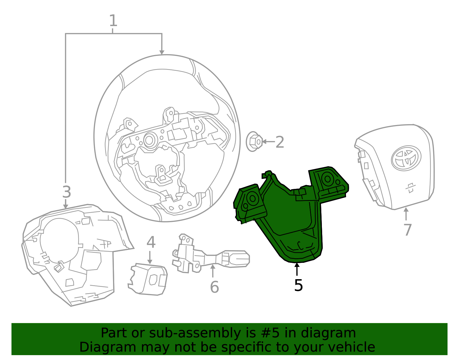 84250-47611-C2 - Multi Switch Toyota Marin Parts