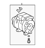 38810R40A01 - HVAC: Compressor for Honda: Accord, Crosstour Image