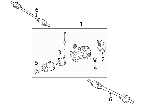 Axle & Differential for 2009 Ford Fusion #0