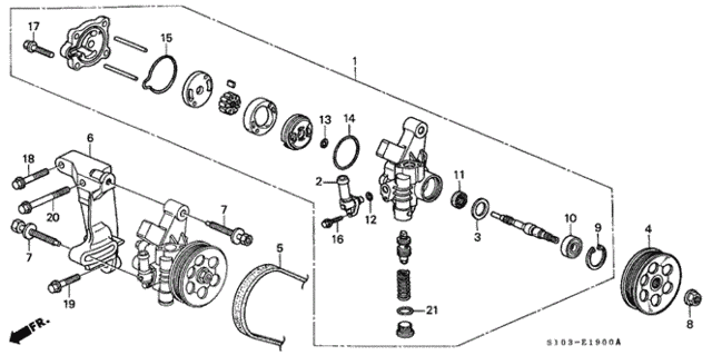 P.S. Pump - Bracket for 2001 Honda CR-V #0