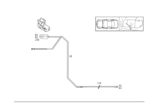 Cable Harness for Air Conditioner and Headlamp Cleaning System for 1999 Mercedes-Benz SLK230 #0