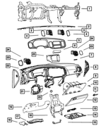 5108260AM - Interior Trim: Instrument Panel Reinforcement for Dodge: Charger Image