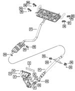 68209608AC - Exhaust: Exhaust Pipe for Chrysler: 200 Image