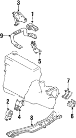 E7GZ6068B - Engine: Rear Mount for Mercury: Tracer Image