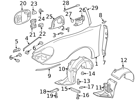 Fender & Components for 1999 Porsche 911 #0