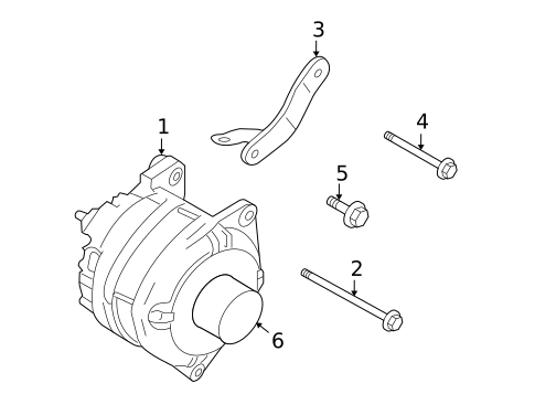 Alternator for 2011 INFINITI G25 #1