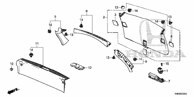 Tailgate Lining for 2019 Honda Odyssey #0