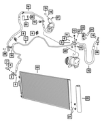 68127834AA - Air Conditioners and Heaters: Clip for Fiat: 500 Image