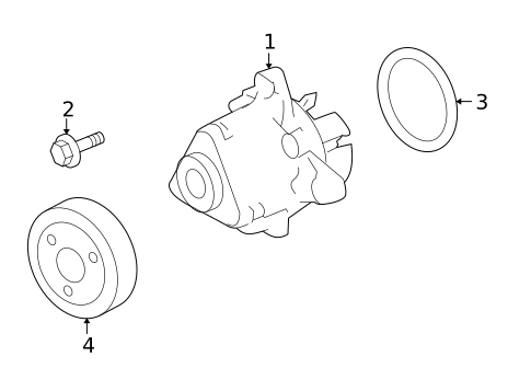 Water Pump & Related Components for 2004 Ford Focus #0