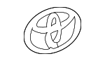 7544212C00 - Body: Hatch Emblem for Toyota: Corolla Image