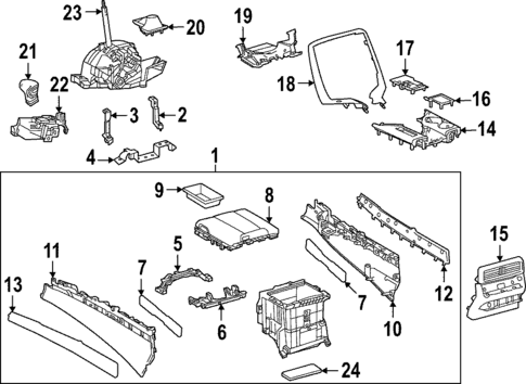 Gear Shift Control for 2024 Lexus LX600 #0
