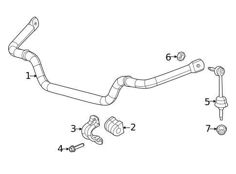 Stabilizer Bar & Components for 2020 Ram 1500 #2