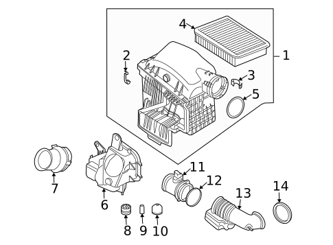 Air Intake for 2004 BMW 745i #0
