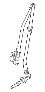 TKY857L9075 - Electrical: Belt &amp; Retractor for Mazda: CX-5, CX-9 Image