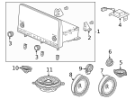 8A715TZAE01 - Entertainment &amp; Telematics: Radio Knob for Honda Image